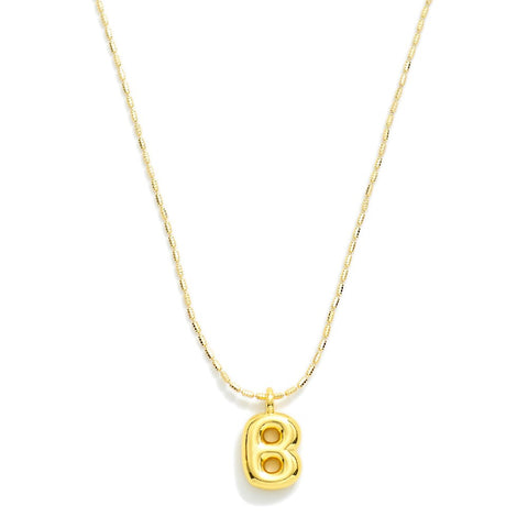 Bubble Balloon Initial "B" Necklace