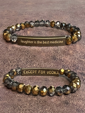 Inspiration Bracelets-LAUGHTER IS MEDICINE
