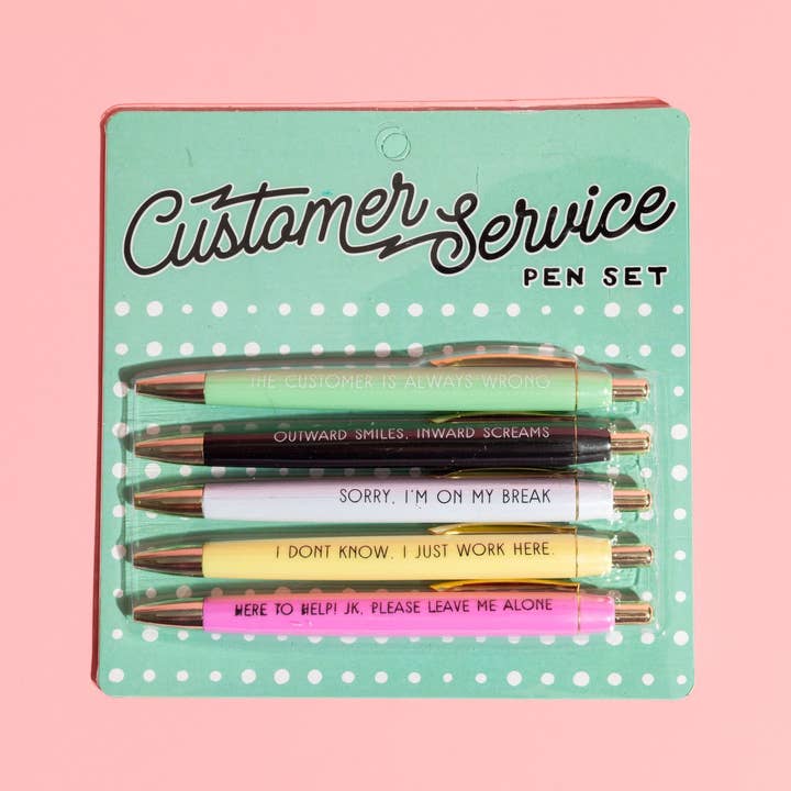 "Customer Service" Pen Set