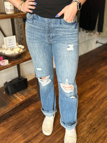 HIGH RISE 90’S STRAIGHT JEANS