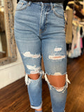 High Rise Slim Boyfriend Jeans