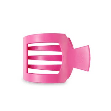 Paradise Pink Medium Flat Square Hair Clip